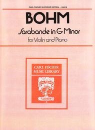 Sarabande In G Minor