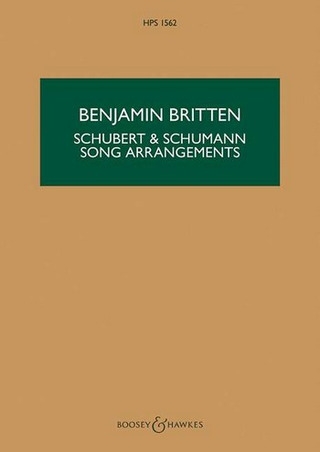 Schubert & Schumann Song Arrangements