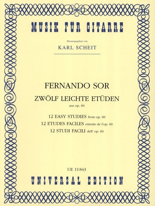 12 Easy Studies (estudios) aus op. 60