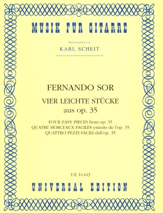 VIER LEICHTE STUCKE aus op. 35 (Guitarra)