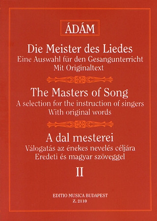 Die Meister des Liedes II Werke f?r alle Stimmgat Vocal and Piano