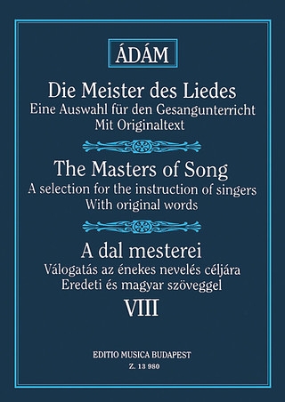 Die Meister des Liedes VIII Lieder der franz?sisc Vocal and Piano