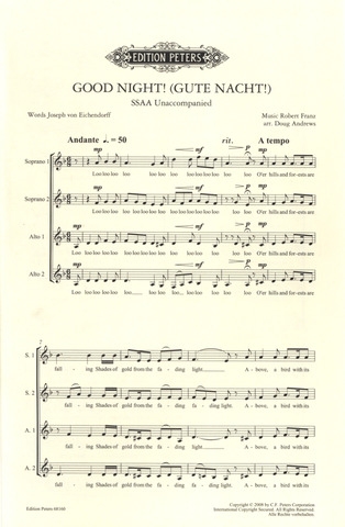 Good Night [Gute Nacht] op. 5/7