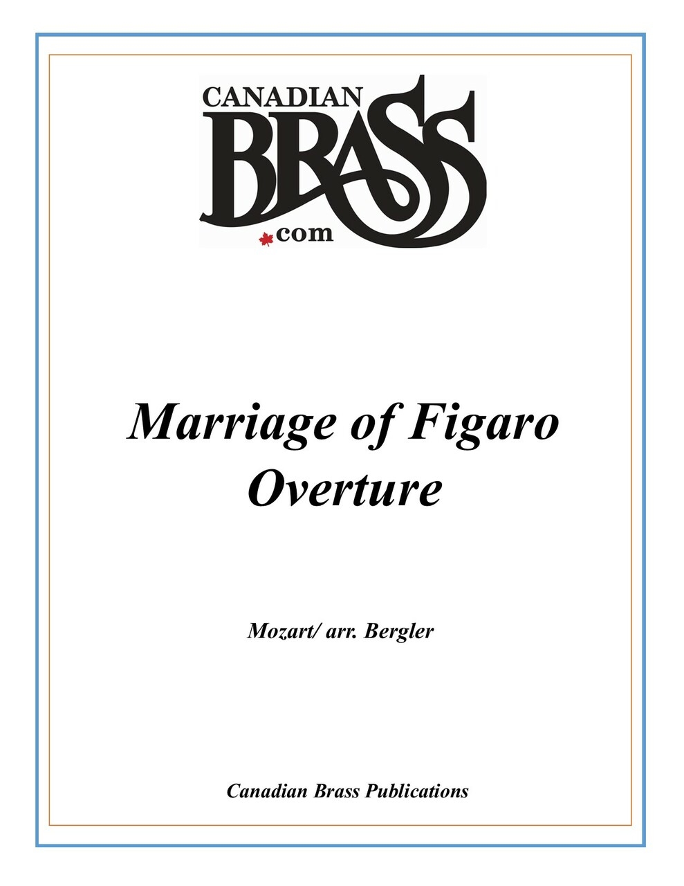 Overture to Marriage of Figaro - Conjunto viento-metal